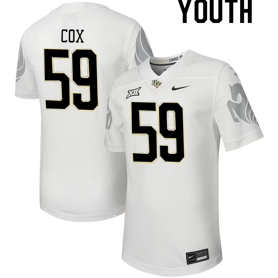 Youth #59 Keyon Cox UCF Knights Big 12 Conference College Football Jerseys Stitched-Black